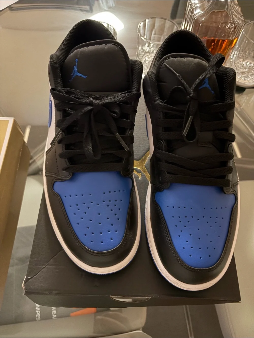 Nike Low-Top Sneaker - Black/White/Royal Blue